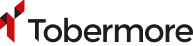 Logo of Tobermore featuring a modern design with red and black elements. The name "Tobermore" is displayed prominently.